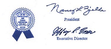 government finance officers association seal
      Nancy L. Zielke President
      Jeffrey L. Esser Executive Director