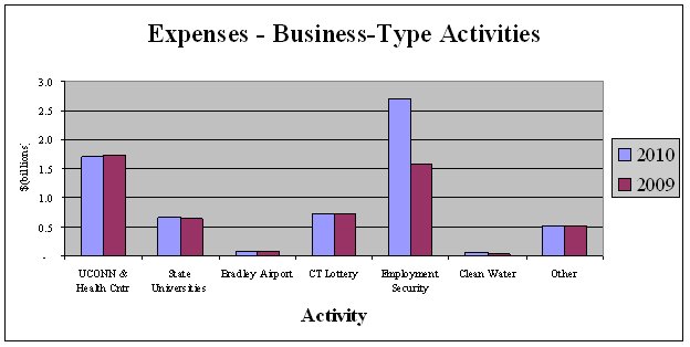 expenses - business type activities by activity