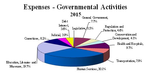Expenses - Governmantal activities - 2015